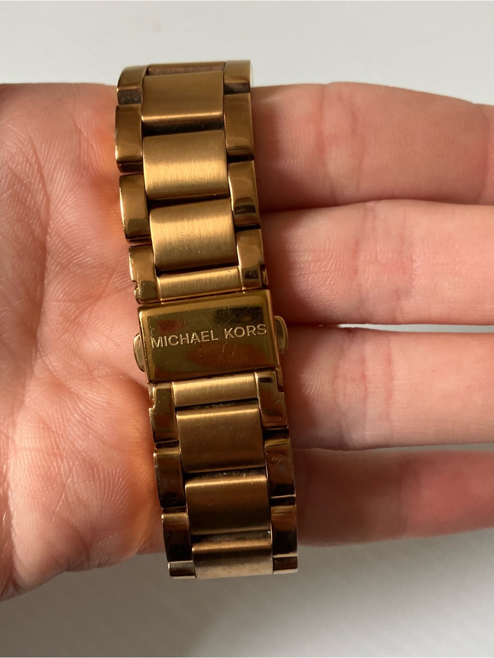 Michael Kors Blair MK5263 Rose Gold Chronograph Watch Crystal Bezel Rhinestone - Picture 4 of 7